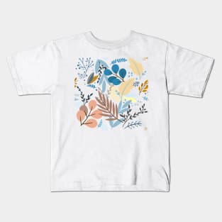 illustration of abstract colored flower Kids T-Shirt